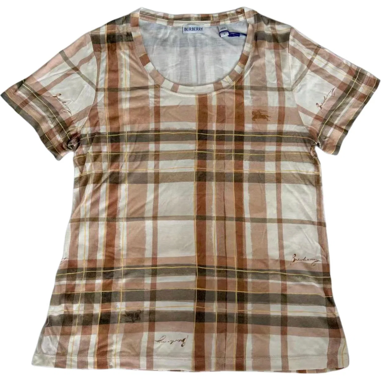 Женская футболка с круглым вырезом Burberry, Brown