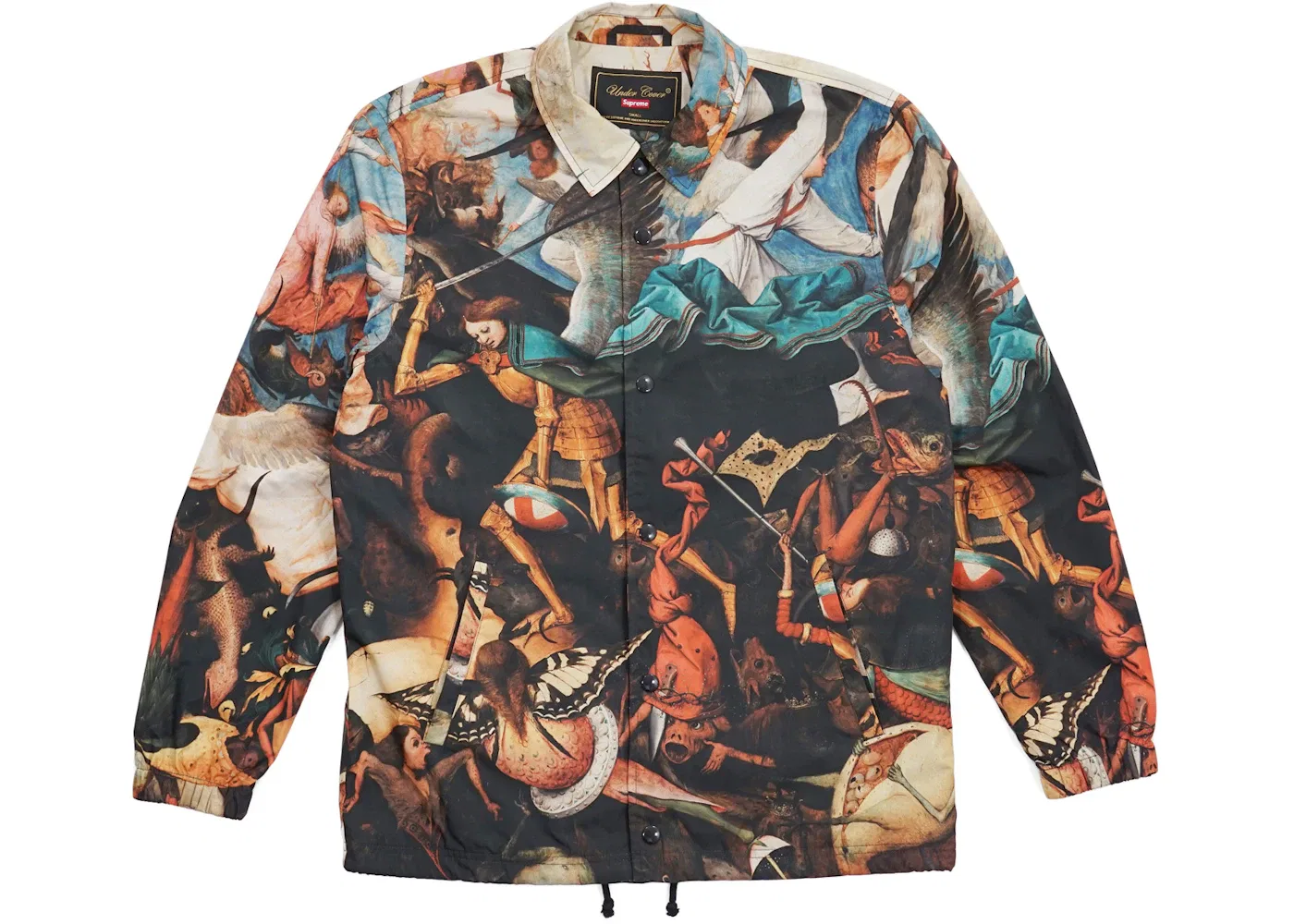 Мужская куртка-бомбер с принтом Supreme Undercover Coaches Jacket, Black