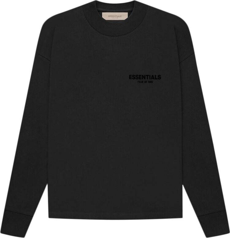 

Лонгслив Fear of God Essentials Long-Sleeve Tee 'Stretch Limo', черный