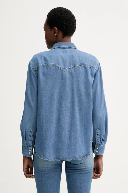 Рубашка джинсовая Teodora Western Levi's, синий — фото 3