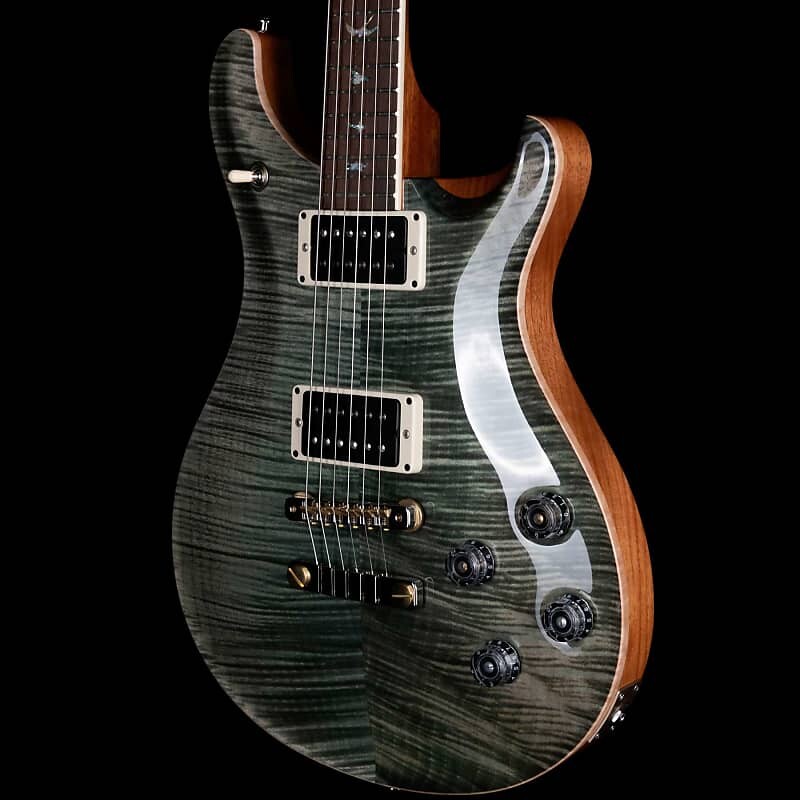 

PRS Wood Library McCarty 594 Flame 10 Верхняя бразильская доска Trampas Green Wood Library McCarty 594 Flame 10 Top Brazilian Board Trampas Green