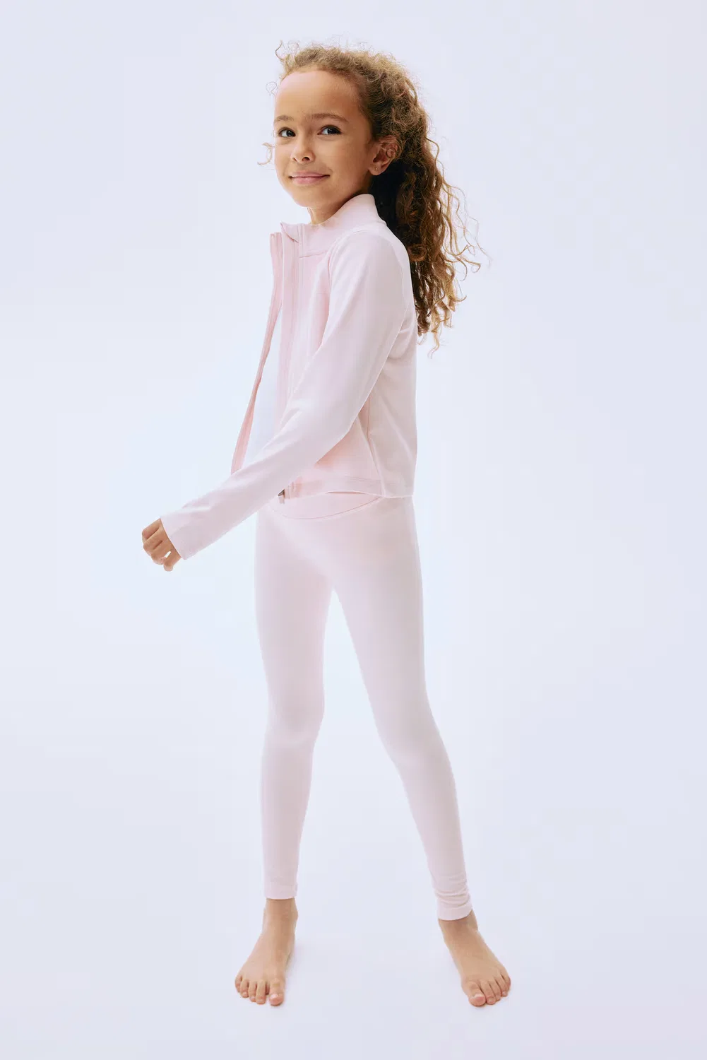 Спортивные леггинсы с мягкой подкладкой H&M, Blassrosa