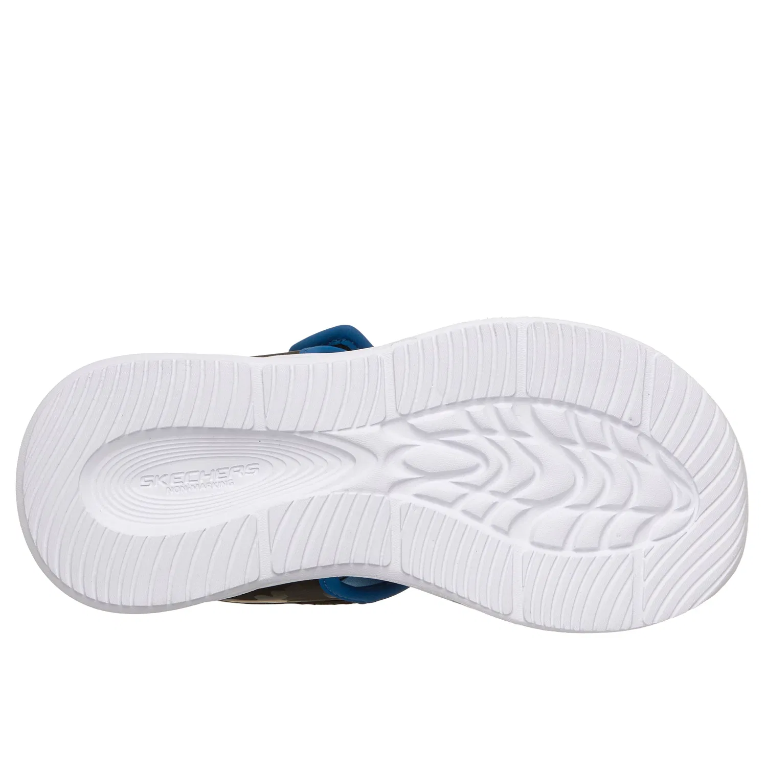Детские сандалии с подсветкой Skechers Sola Glow Sandal, Black-Blue — фото 3