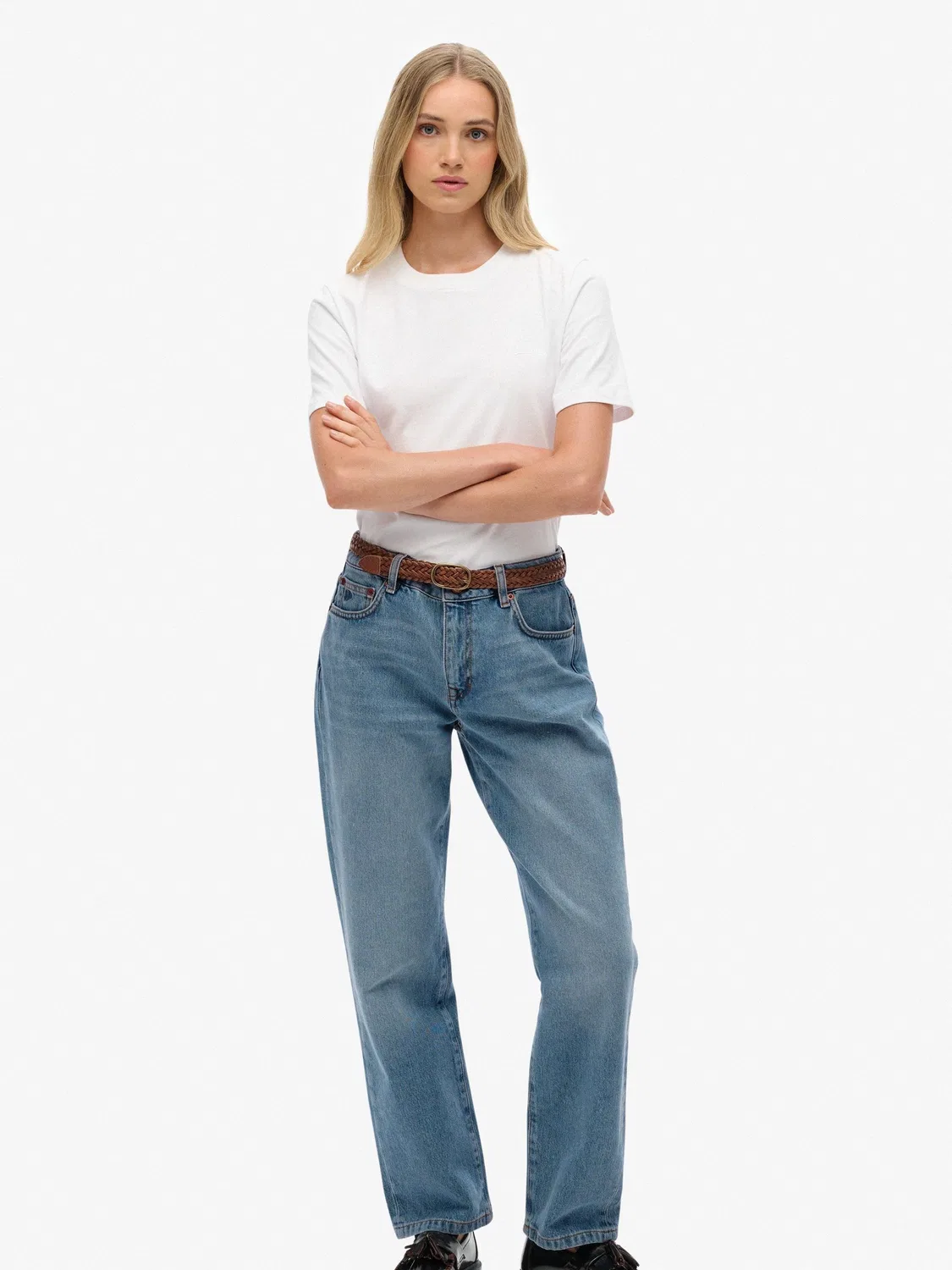 Джинсы прямого кроя Superdry Light Blue