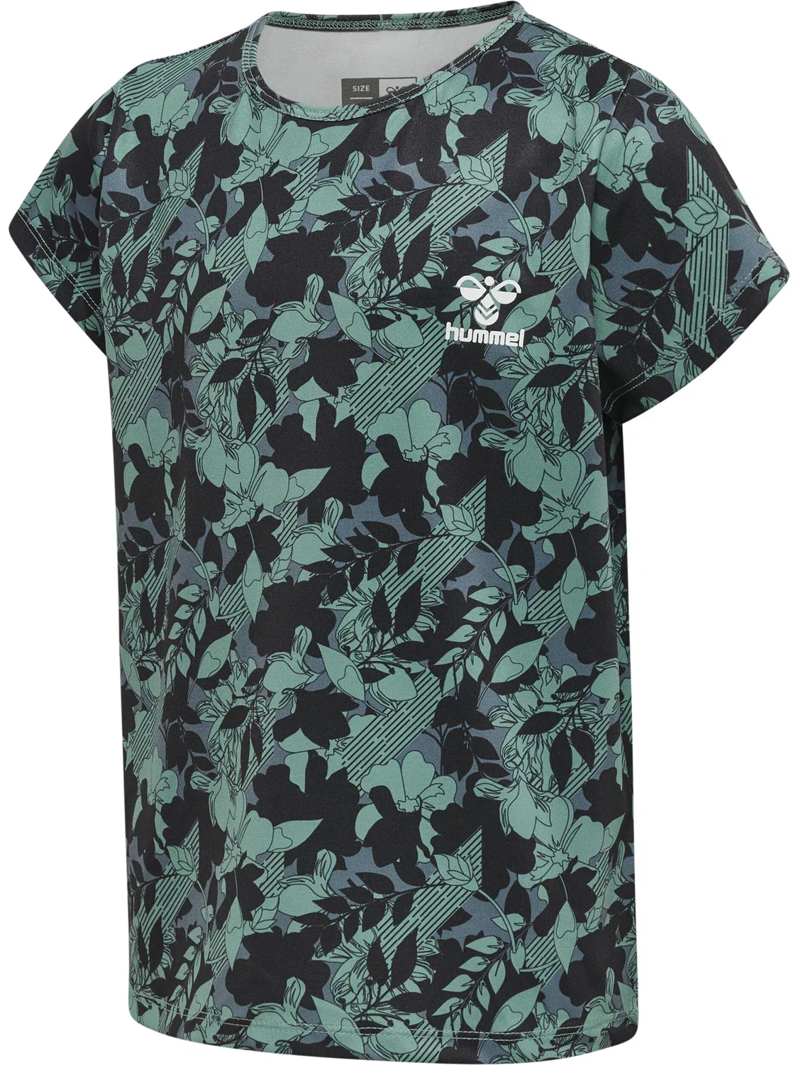 Детская футболка с принтом Hmlnanna Hummel, Wolkiges Blau / Tiefseeblau / Mediterranes Blau