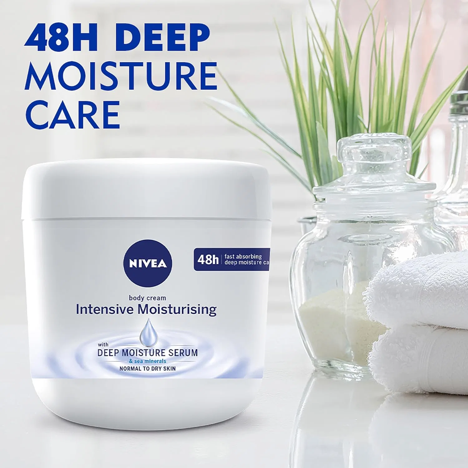 Крем для тела Intensive Moisturising NIVEA с морскими минералами, 400 мл — фото 2