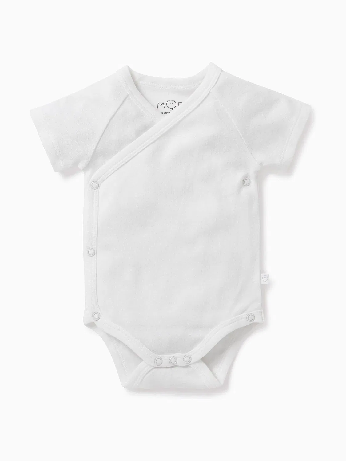Боди-кимоно с длинным рукавом, Supersoft Mori, белый — фото 3