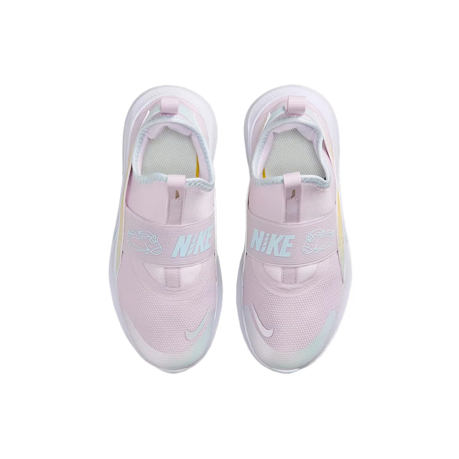 Кроссовки детские беговые Flex Runner 4, Nike, Bleached Light Purple/White/Glacier Blue — фото 4