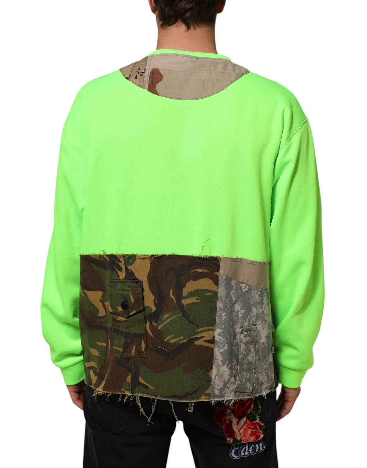 Мужской свитшот с нашивкой-сердцем Crew Neck Sweatshirt Dolce & Gabbana, Green — фото 4