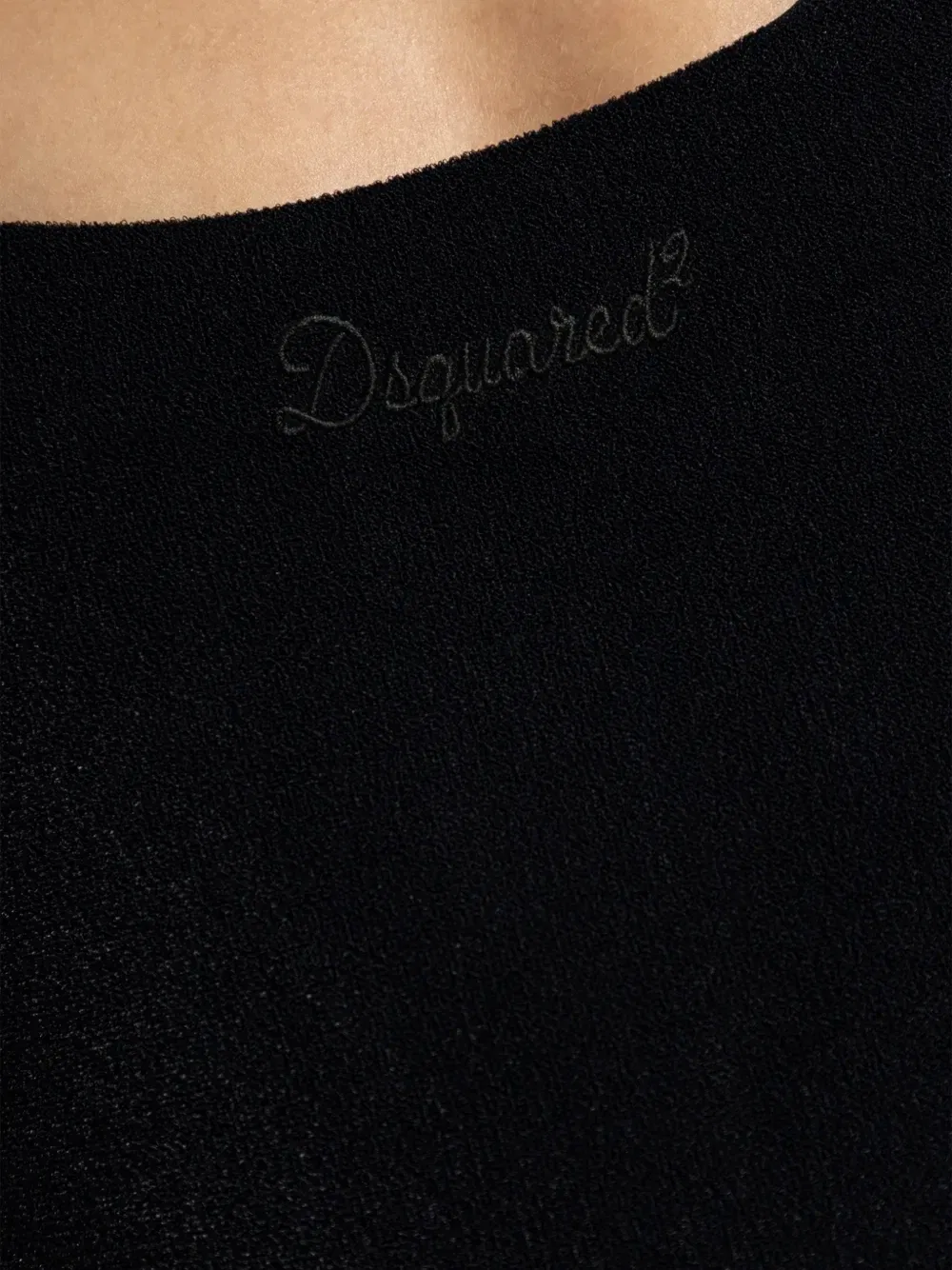 Купальник с вышитым логотипом DSQUARED2, черный — фото 2