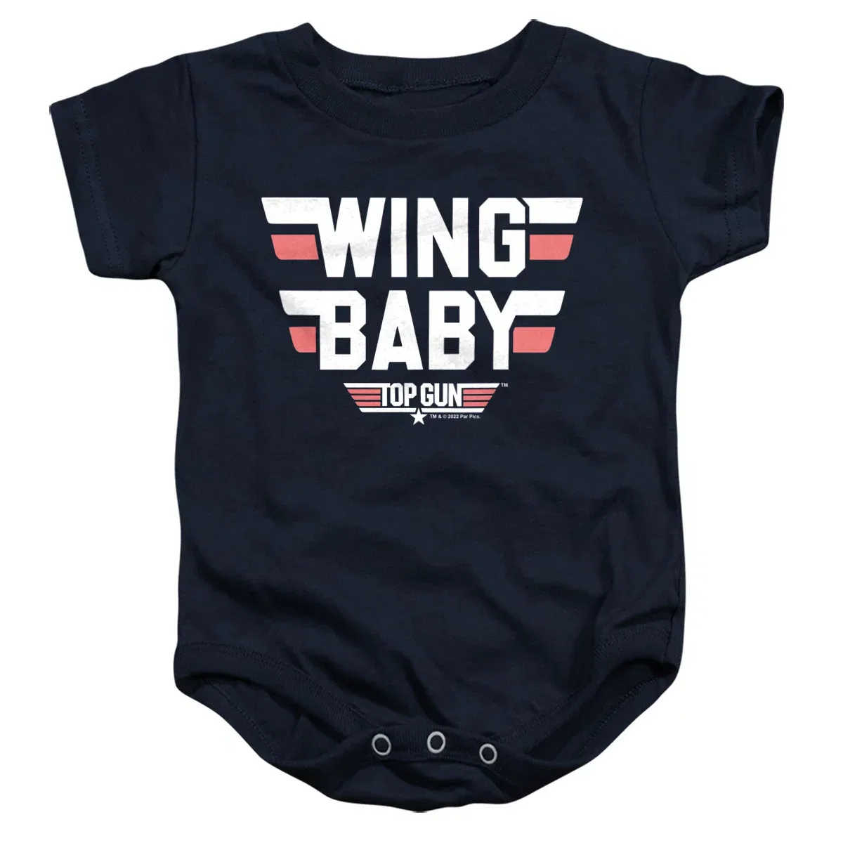 Детское боди с коротким рукавом Top Gun, Navy