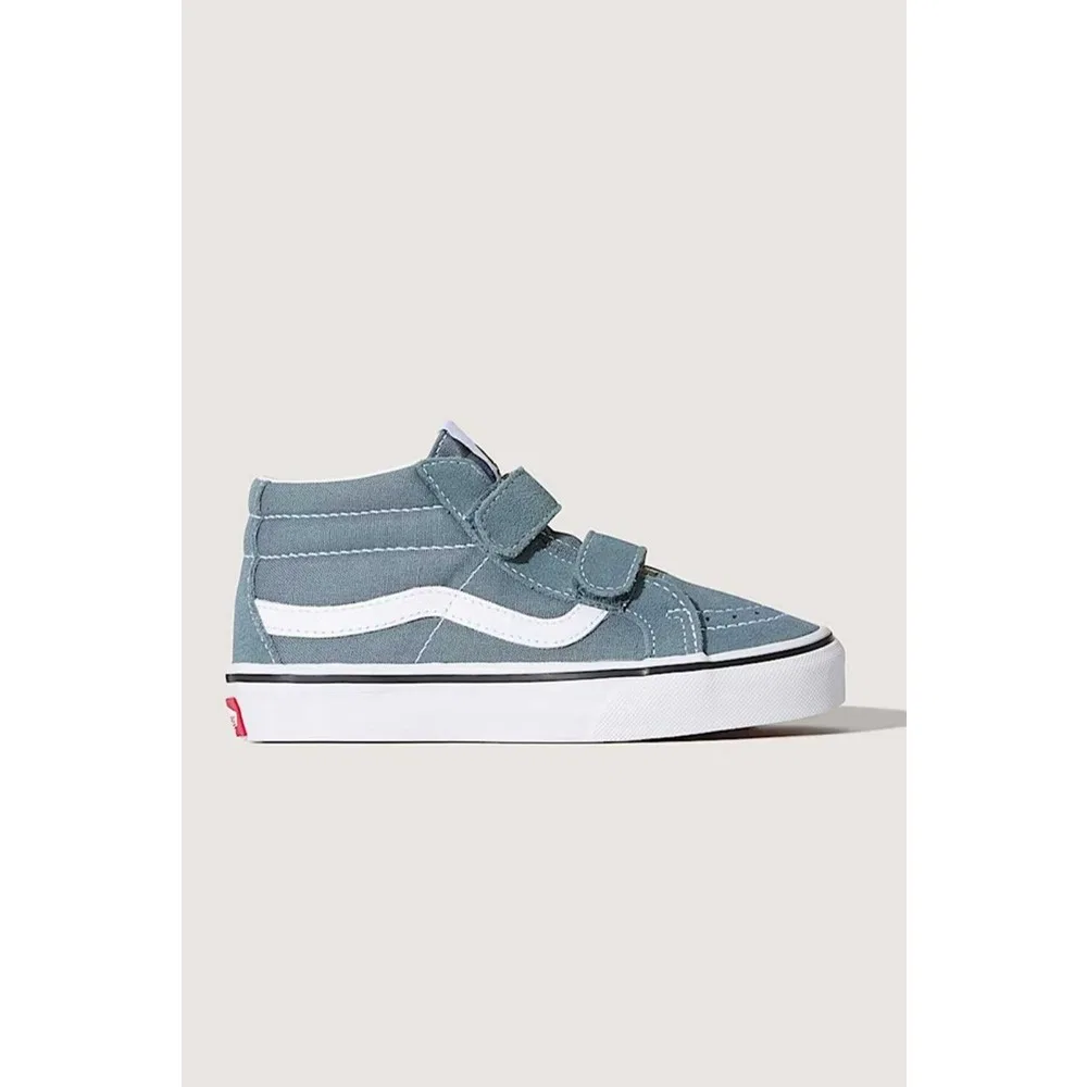 Детские кроссовки дышащие с шнуровкой и молнией Sk8-Mid Reissue V Vans
