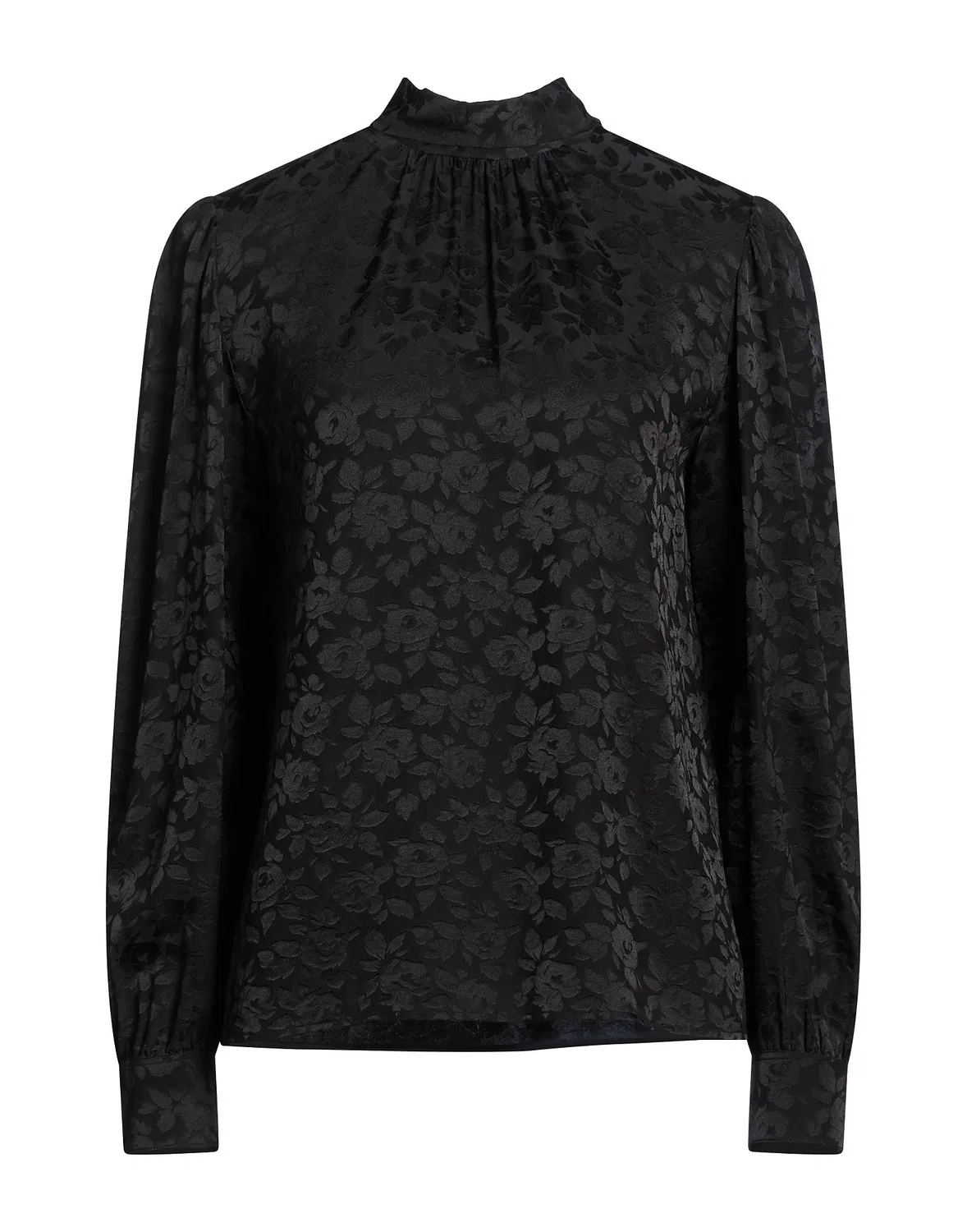 Женский топ с цветочным принтом Saint Laurent, черный