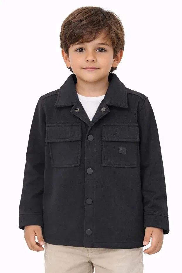 Детская рубашка для мальчиков с длинным рукавом Nanica Kids, Navy Blue