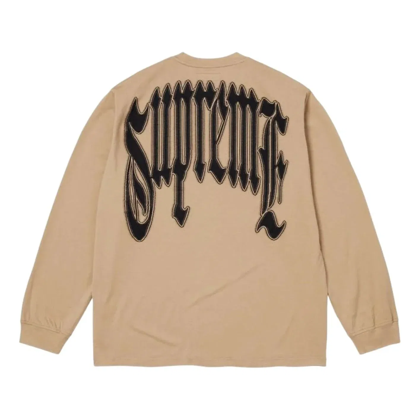 Мужская футболка FW26 Intarsia L/S T-Shirt 'Tan' Supreme, Tan