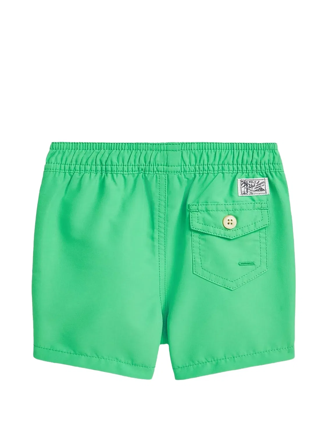 Плавки-шорты с кулиской и вышитым логотипом Polo Ralph Lauren Kids, зеленый — фото 2