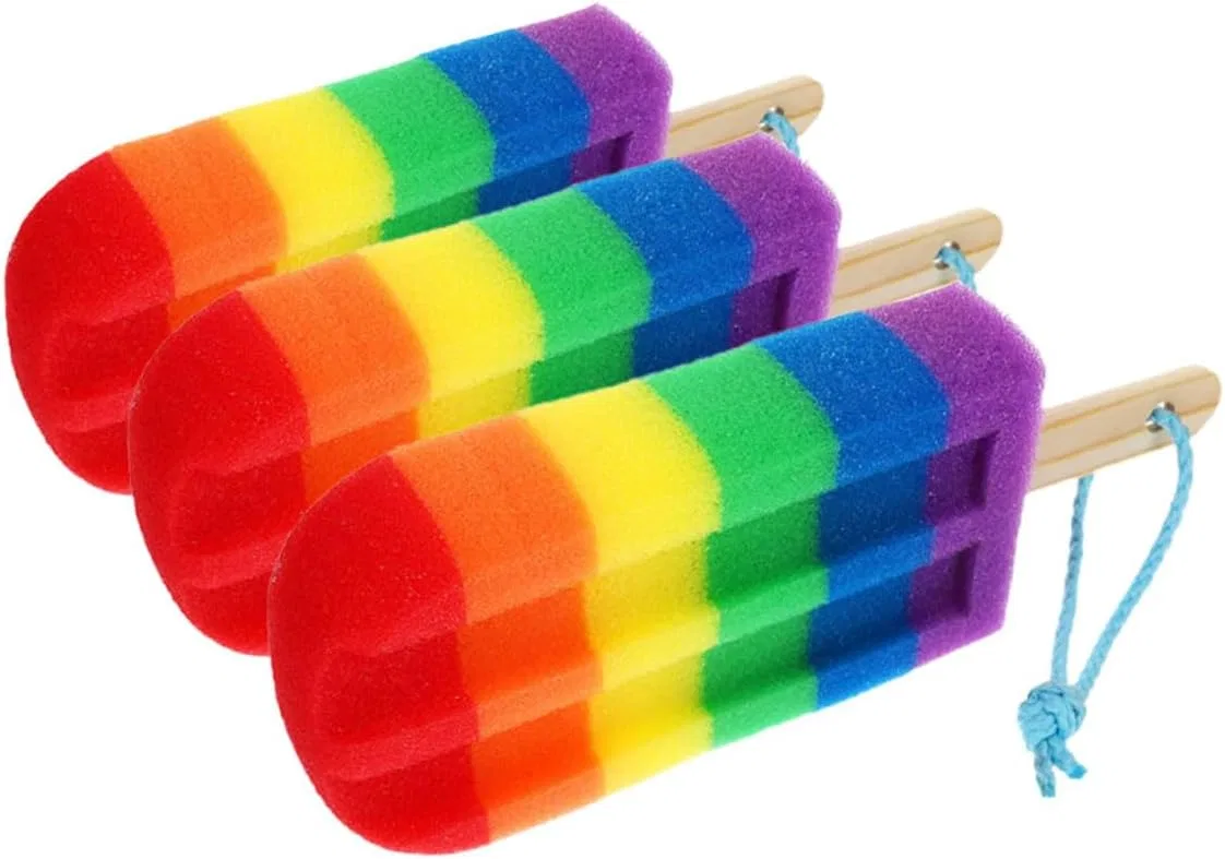 Набор банных губок, 3 шт, мягкий пилинг, 22x7.5x3.5 см Generisch