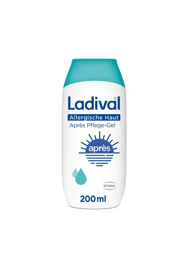 Гель для ухода за кожей после загара, вызывающий аллергию 200 мл Ladival, белый