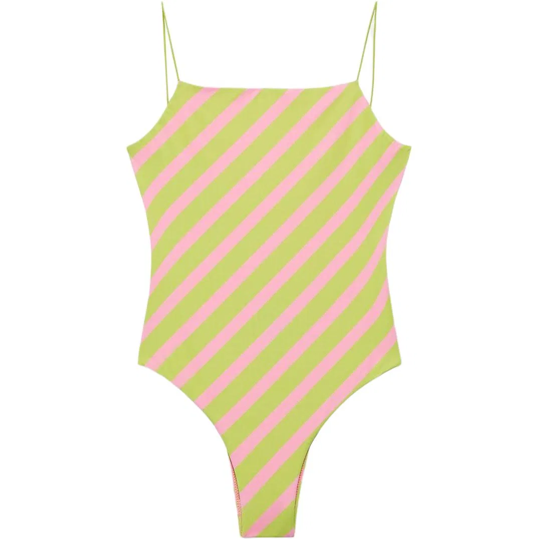 Женский слитный купальник с принтом Lime ZARA, Lime