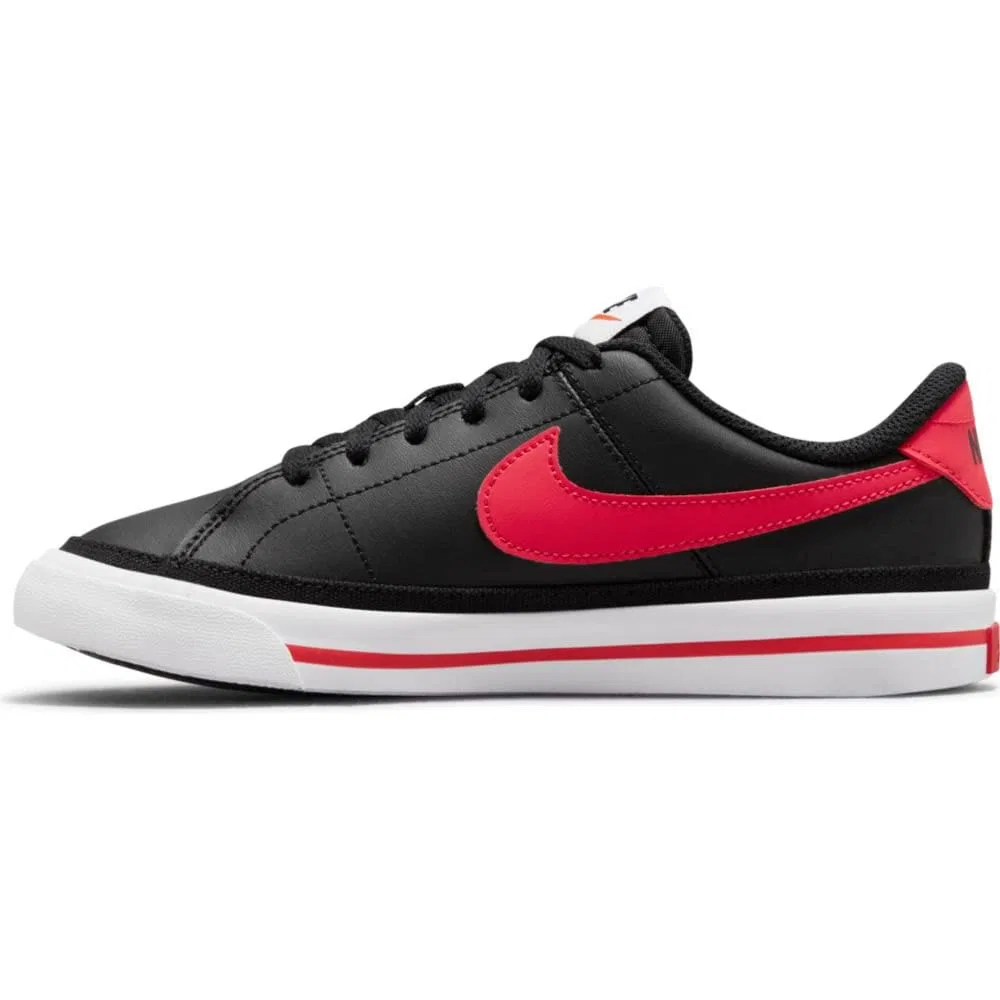 Детские кроссовки для мальчиков с закрытым носком NIKE, Black Siren Red White — фото 4