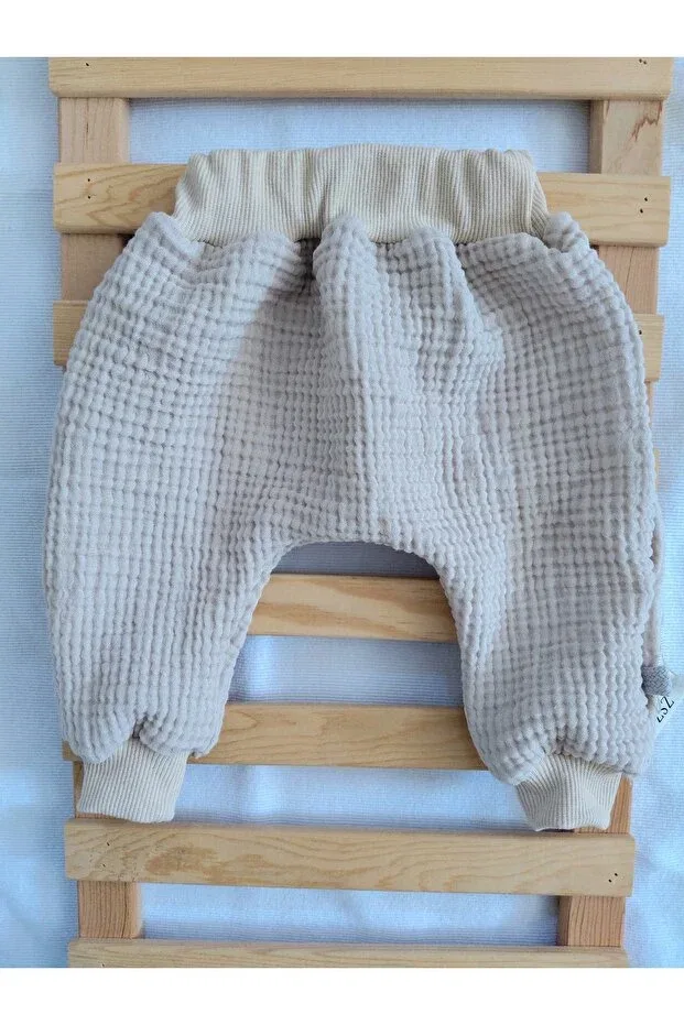 Детские штаны для девочек хлопковые Zsz Tasarım, Beige