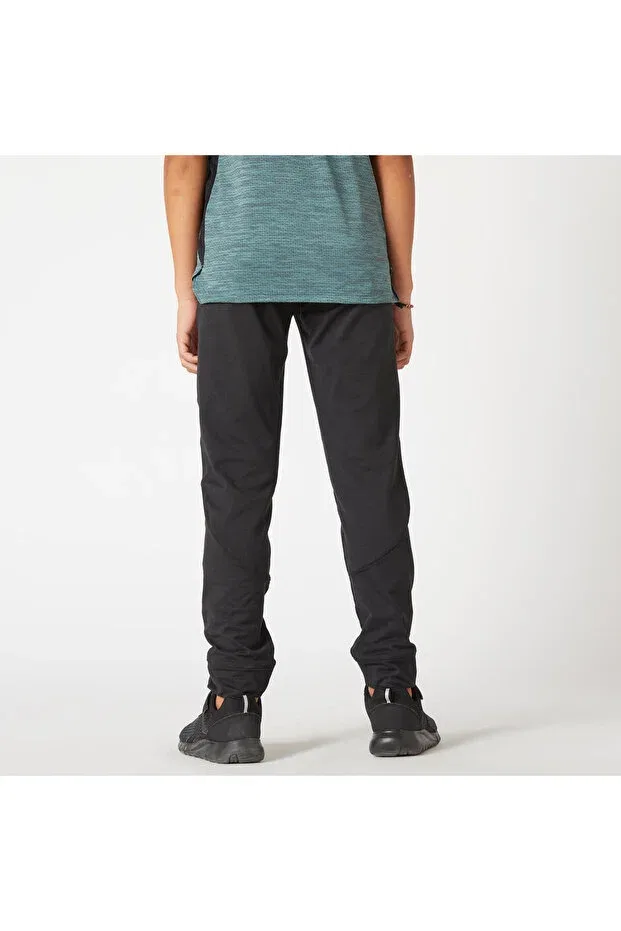 Детские спортивные брюки для девочек скинни Decathlon, Black — фото 2