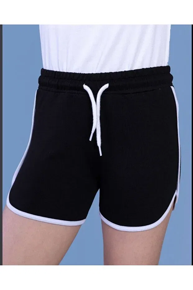 Детские шорты для девочек с принтом Garni Bias Toontoy, Black