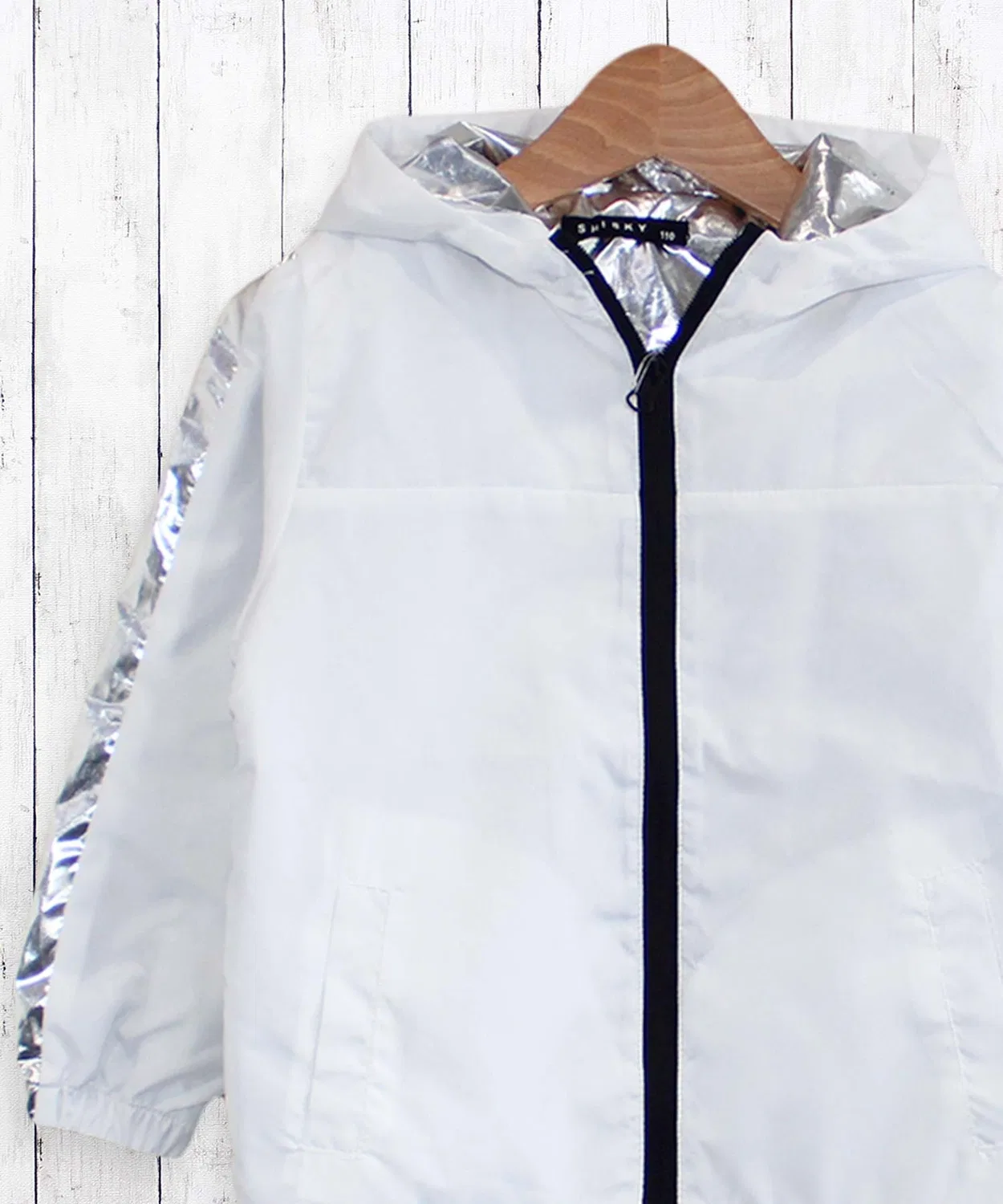 Детская куртка с принтом, модель Side Line ZI-ON, Off White