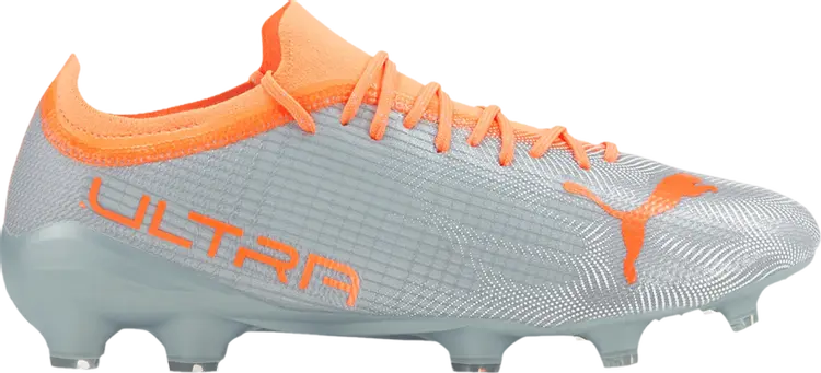 

Бутсы Puma Ultra 2.4 FG AG Diamond Silver Neon Citrus, серебряный