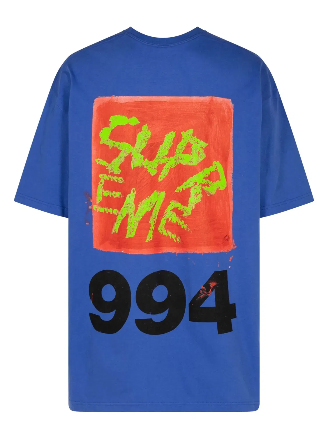 Supreme Футболка Paint, синяя — фото 3