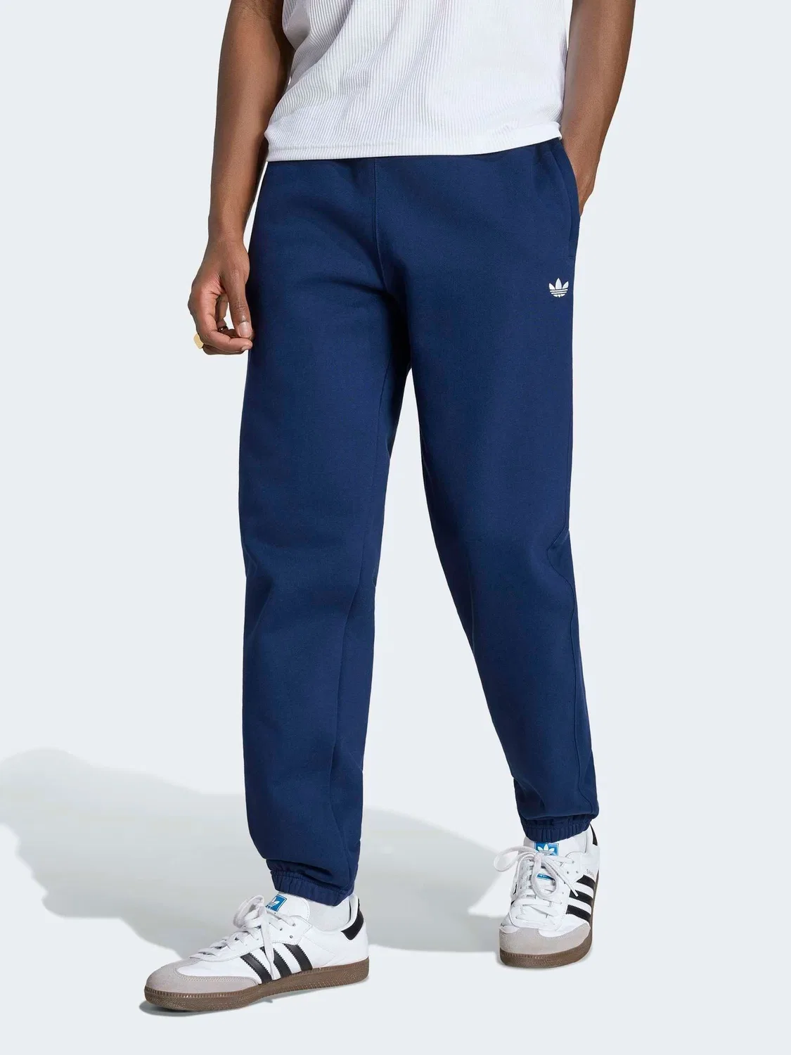 Джоггеры с флисом Regular, adidas Originals, синий