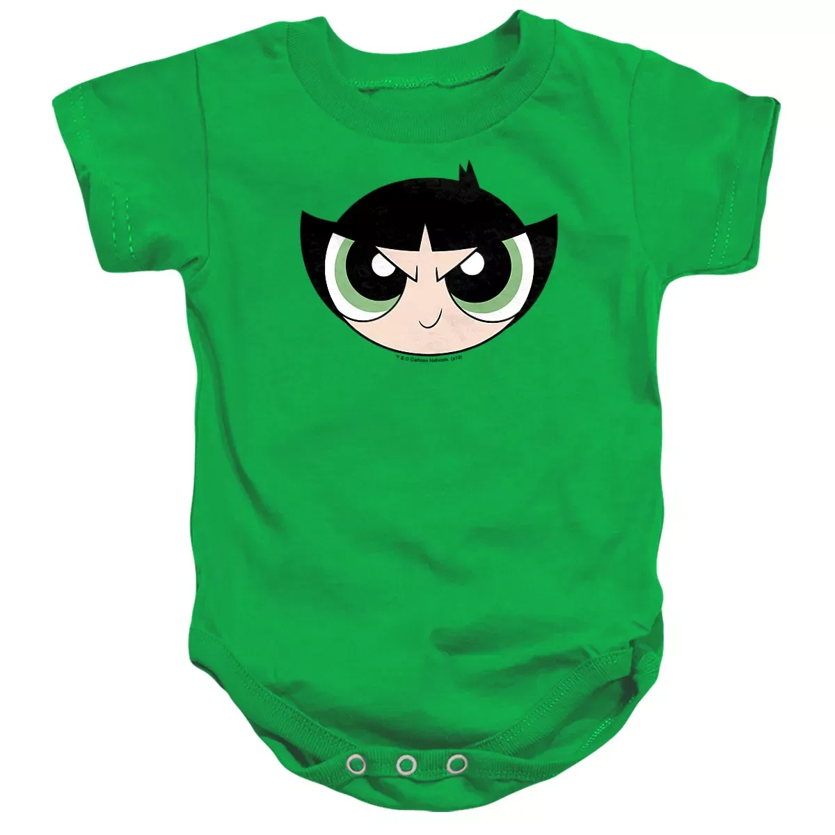 Детское боди с коротким рукавом Powerpuff Girls Buttercup, The Powerpuff Girls, Kelly Green