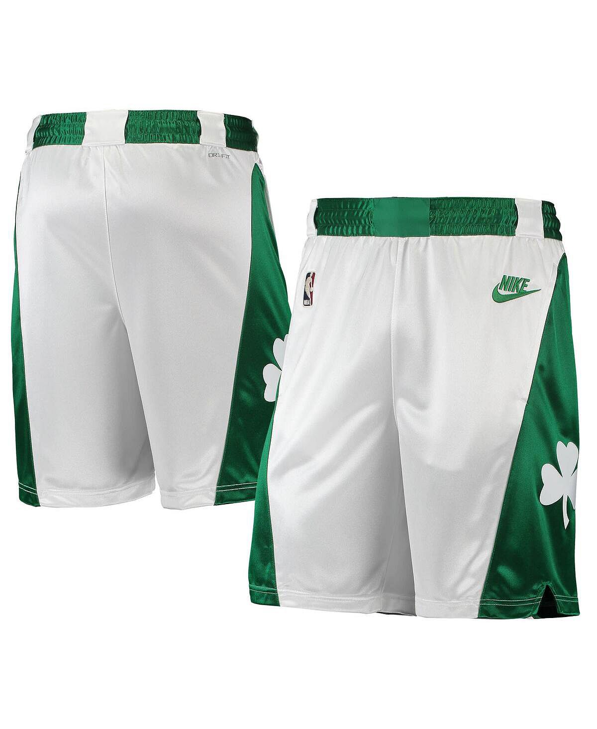 

Мужские белые, зеленые шорты kelly boston celtics 2021/22 classic edition swingman performance shorts Nike, мульти