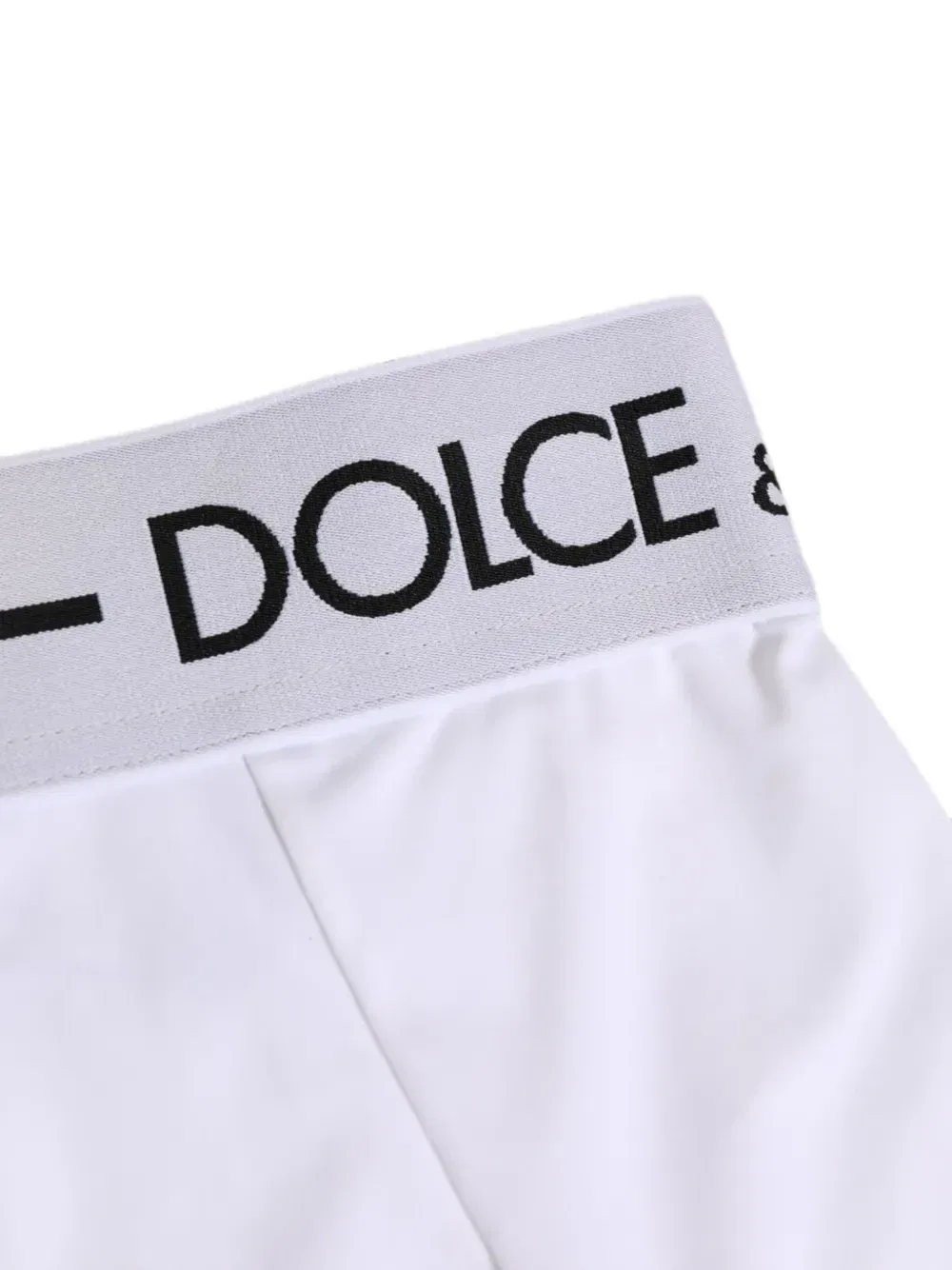 Трусы-брифы с завышенной талией и логотипом DOLCE & GABBANA, белый — фото 3