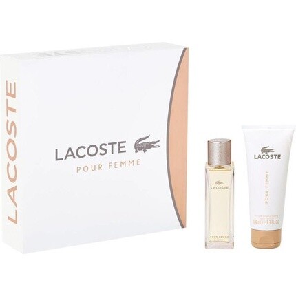 Lacoste Pour Femme Giftset - 50 мл парфюмированная вода спрей + 100 мл лосьон для тела - подарочный набор для женщин — фото 2