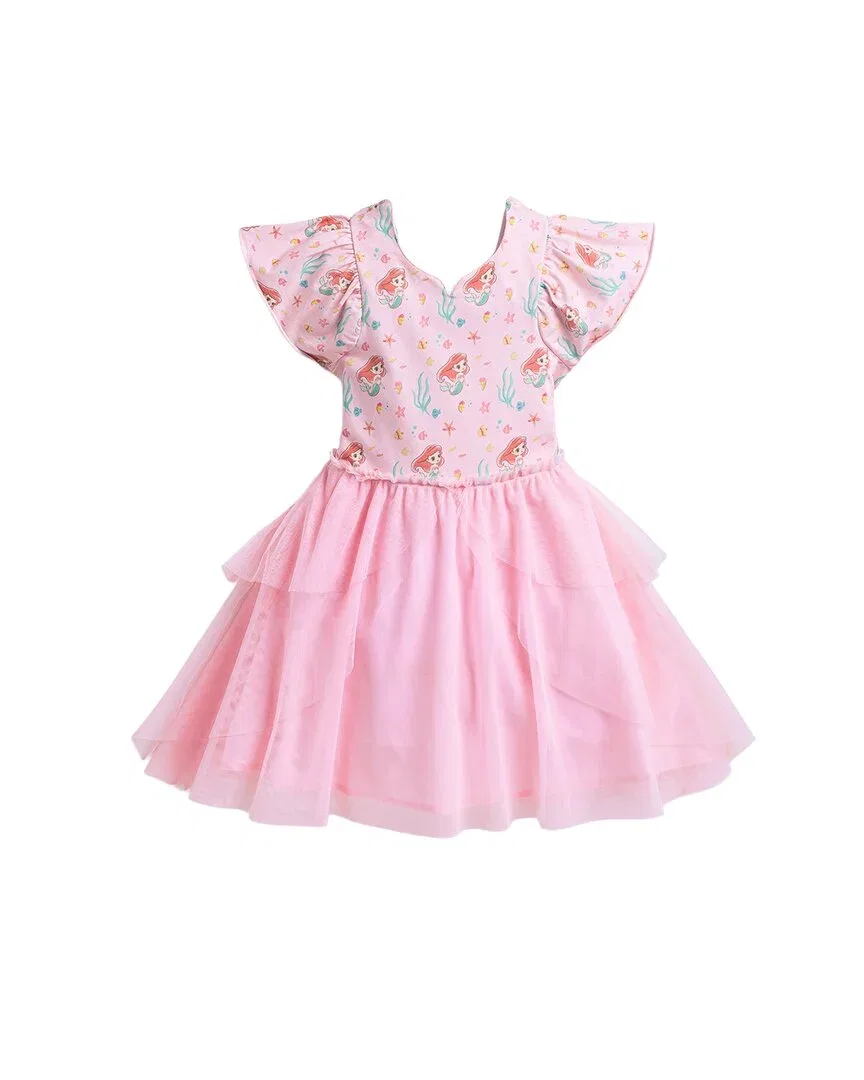 Детское платье для девочек с пышной юбкой из фатина Disney Princess Tulle Dress MONICA + ANDY, розовый