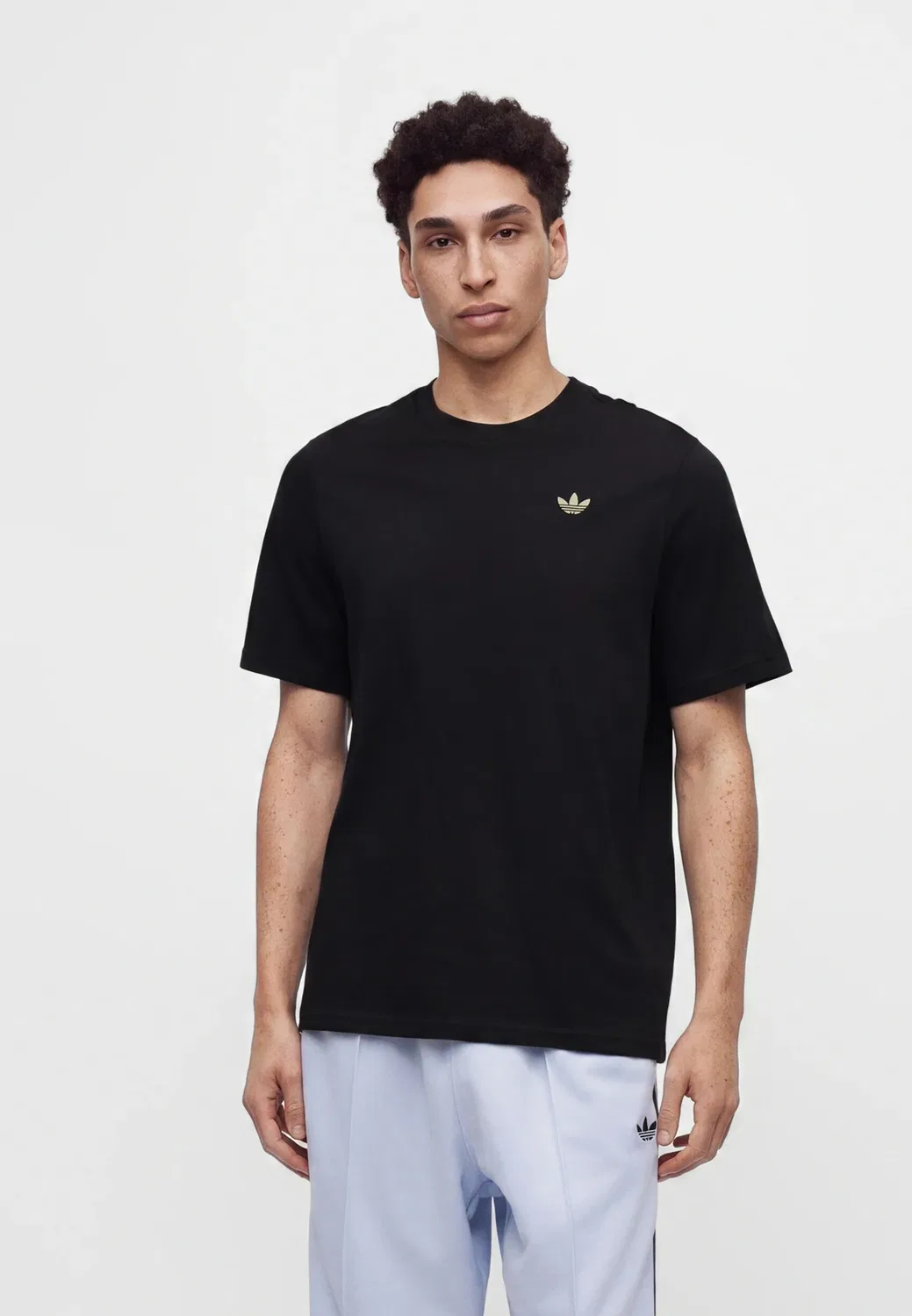 Футболка с камуфляжным логотипом для скейтбординга - футболка с принтом Adidas Originals, Black — фото 3