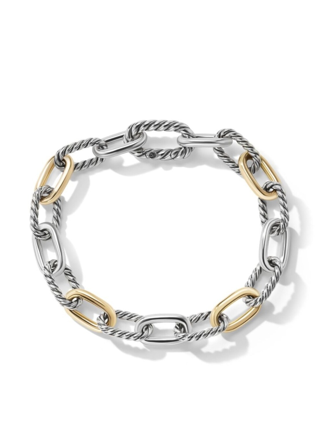 

Браслет Madison из желтого золота и серебра David Yurman, серебряный