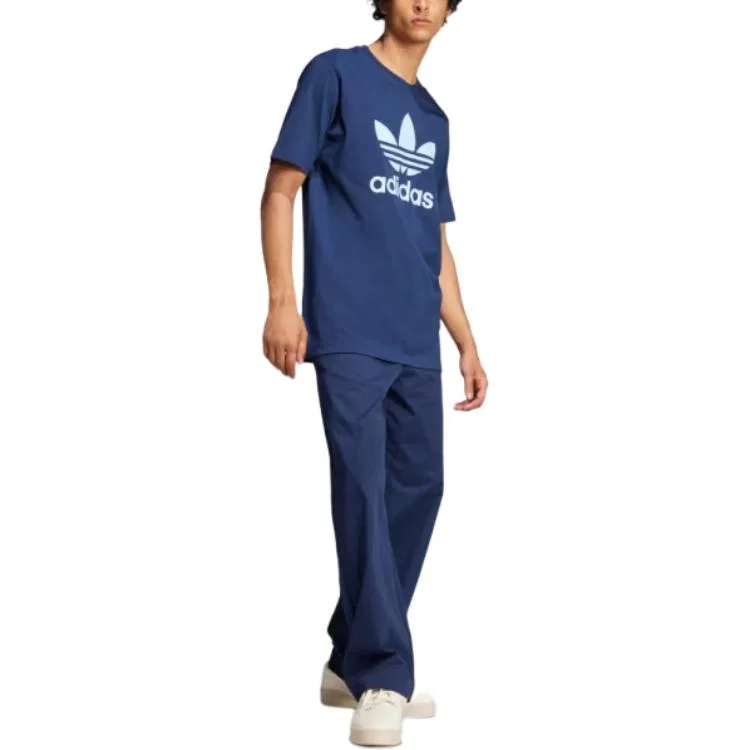 Мужская футболка с принтом Trefoil Adidas Originals, Blue — фото 4