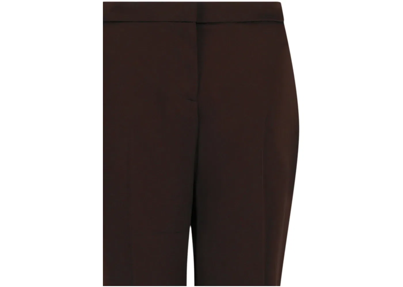 Женские брюки из сатина с прямыми штанинами Pants Alexander McQueen, Chocolate — фото 3