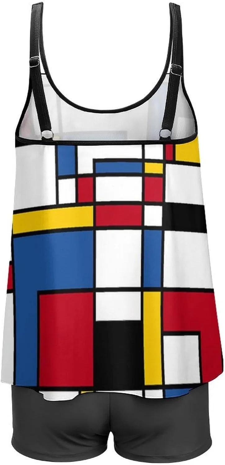 Женский танкини с высокими трусиками, контроль живота, Mondrian Stylestyle-20 — фото 4