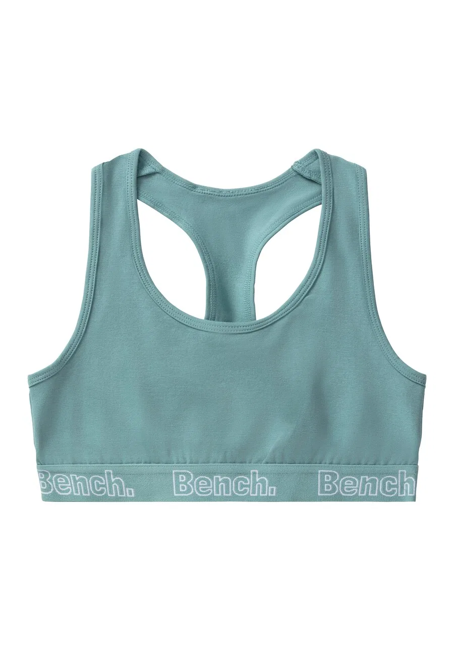 Майка-топ BENCH Bralette небесно-голубого, темно-зеленого и белого цветов — фото 4