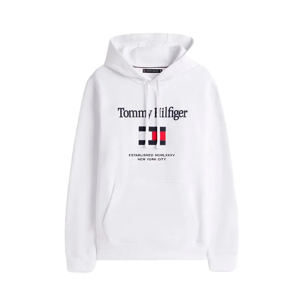 Мужской худи с длинным рукавом Tommy hilfiger, White — фото 3
