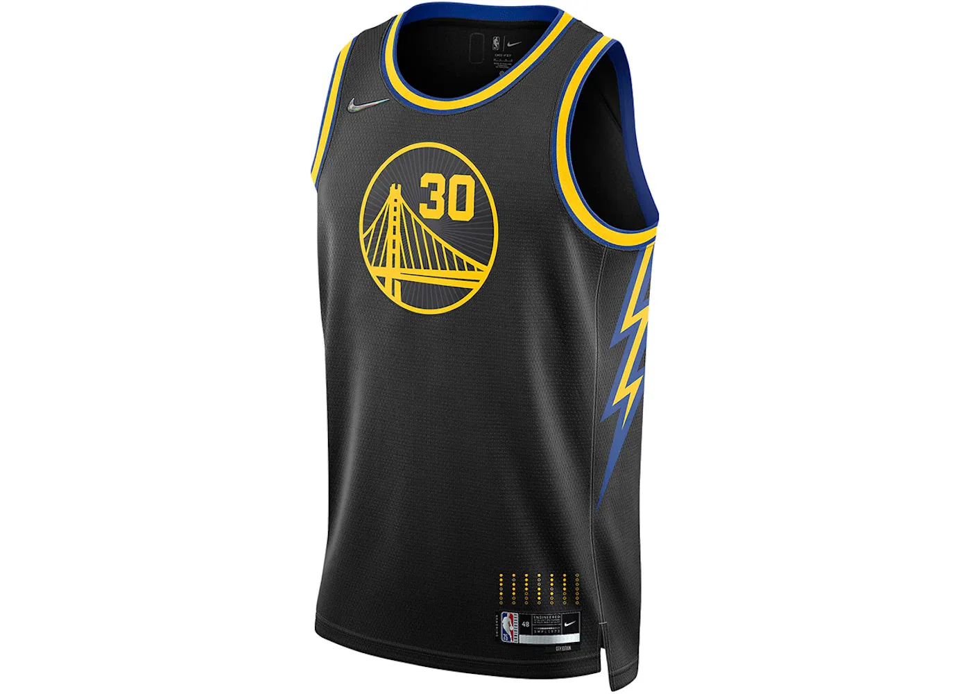 Мужская баскетбольная джерси с принтом Stephen Curry City Edition Mixtape Swingman Nike, Black
