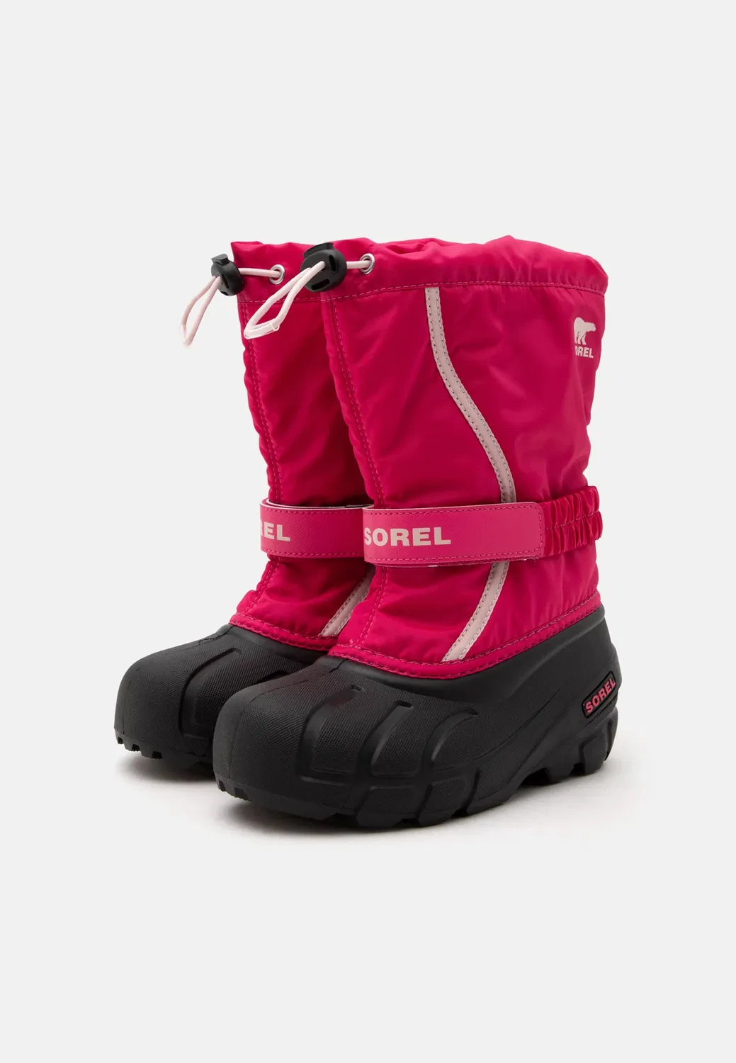 Детские зимние ботинки унисекс с цветочным рисунком Sorel, Ultra Pink, Pink Salt — фото 2