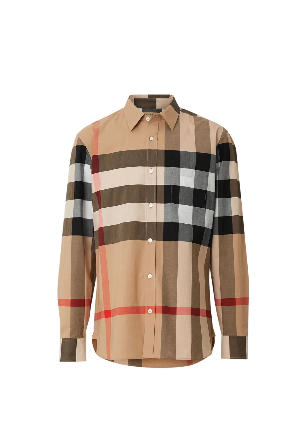 Рубашка Burberry Windsor Stretch Cotton, мужская, бежевая