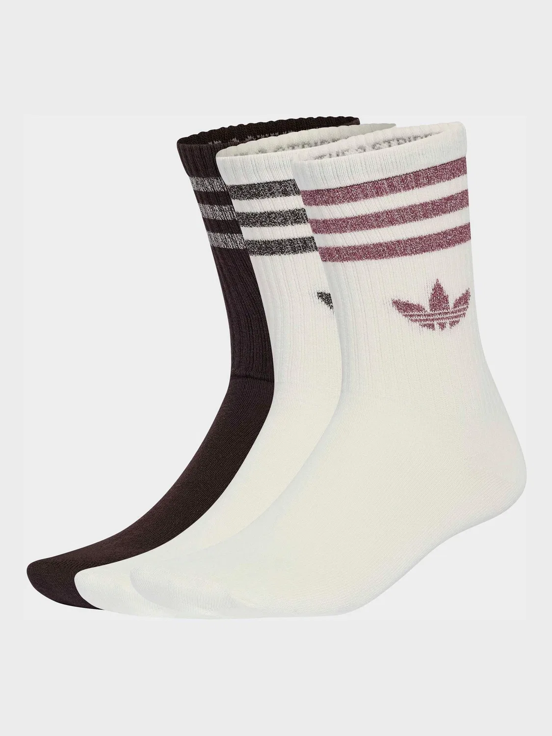 Носки спортивные 3-Stripes, adidas Originals, белые