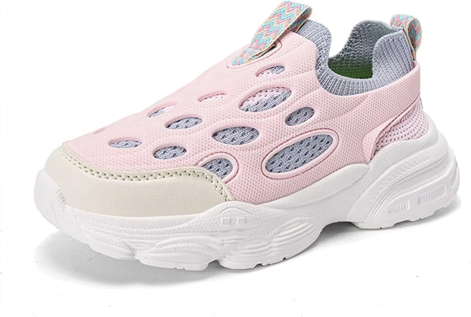 Детские дышащие кроссовки-слипоны с легкой гибкой подошвой из ЭВА Ozefiad, Pink