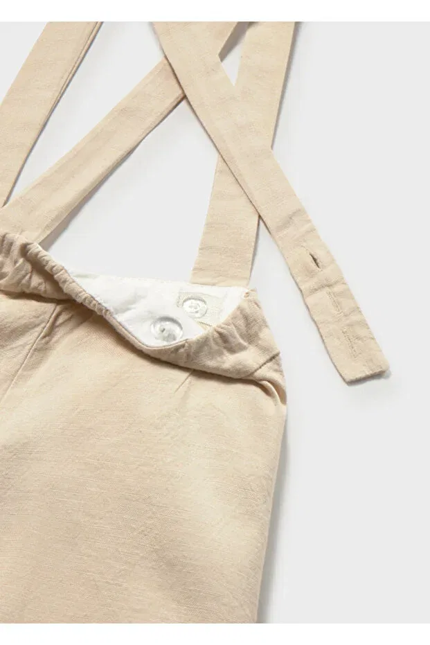 Детский комплект рубашки и полукомбинезона для мальчиков Mayoral, Nude Color — фото 4