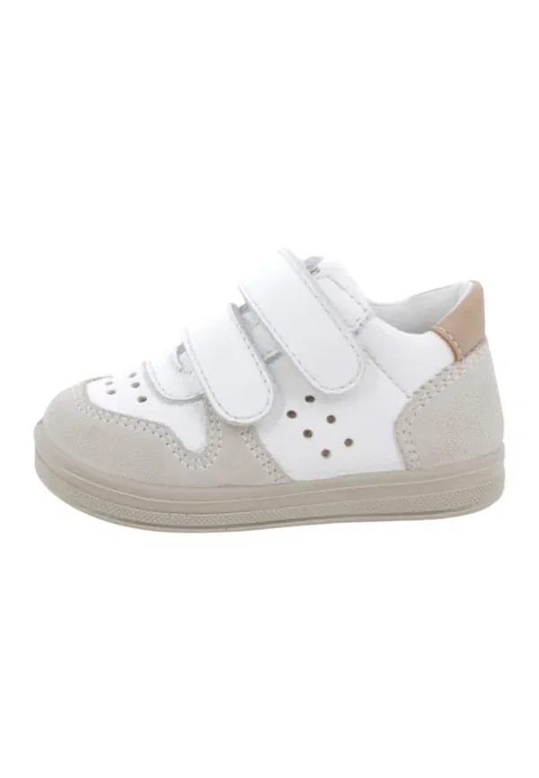 Кроссовки с текстильным верхом Primigi off-white, белый